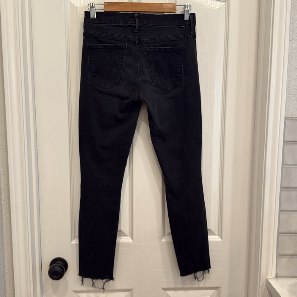 Mother The Pixie Not Guilty Dark Gray Skinny Jeans - image 5